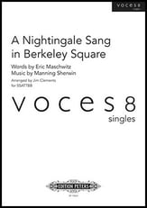 A Nightingale Sang in Berkeley Square SSAATTBB choral sheet music cover